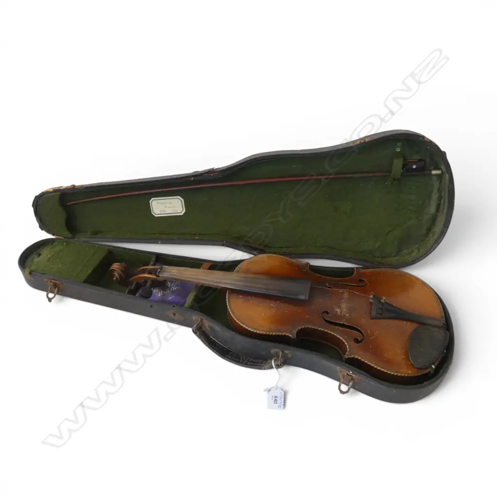 OLD CASED VIOLIN needs attention L.600mm Image 1++
