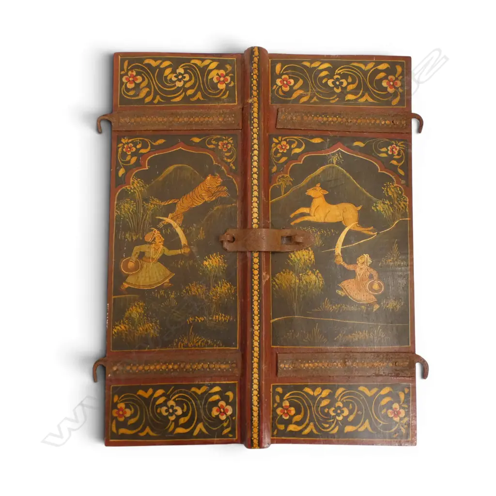 INDIAN PAINTED WOODEN DOORS 460x375mm Image 1++