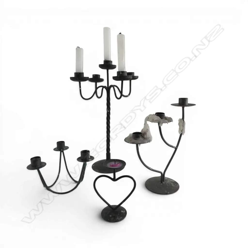 4 CANDLESTICKS H.360mm Image 1++