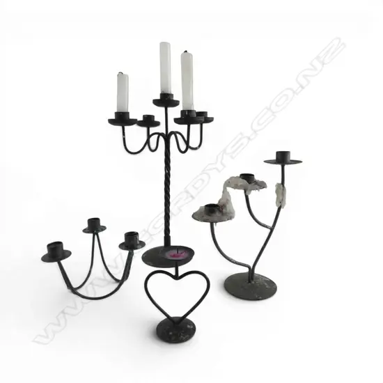 4 CANDLESTICKS H.360mm