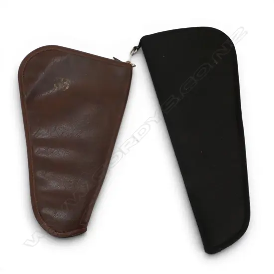 2 PISTOL/REVOLVER CASES L.355/440mm