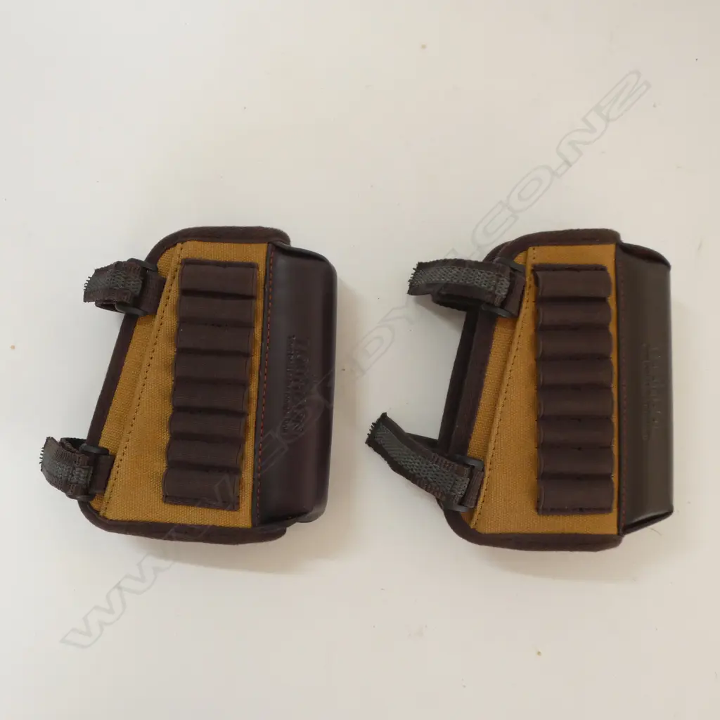 2 TOURBON BUTTSTOCK CHEEK PADS 8 BULLET HOLDERS Image 1++