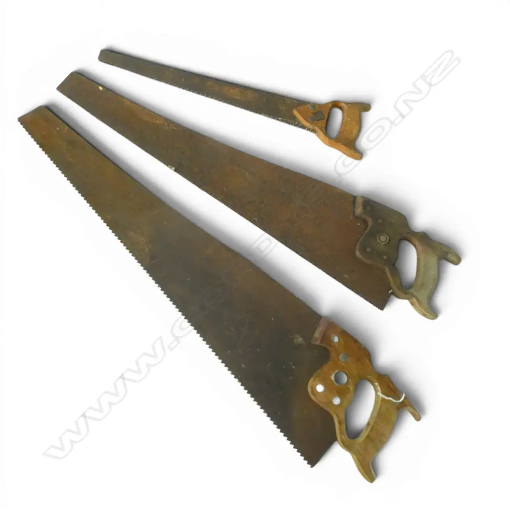 3 VINTAGE SAWS L.780mm Image 1++