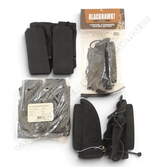 3 RIFLE CHEEK PADS + 2 30 ROUND DOUBLE POUCH