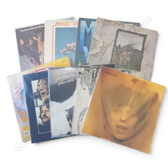 9 RECORDS; LED ZEP, BEATLES, ELTON JOHN, ROLLING STONES, ETC