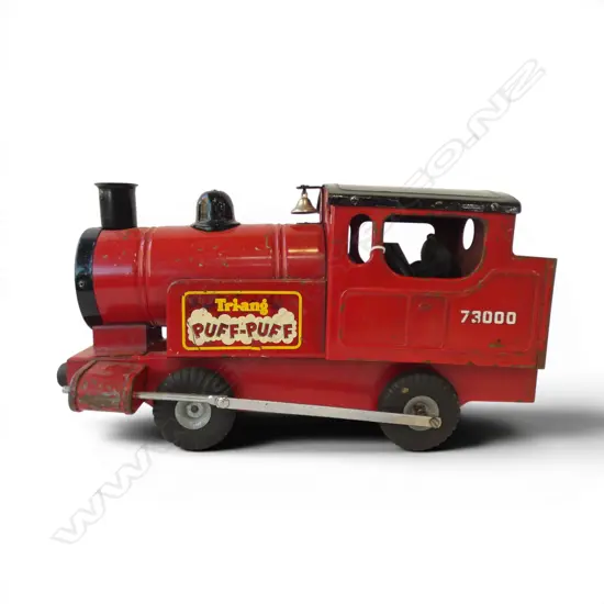 VINTAGE TIN PLATE TRI-ANG PUFF PUFF '73000' TOY TRAIN L.440mm