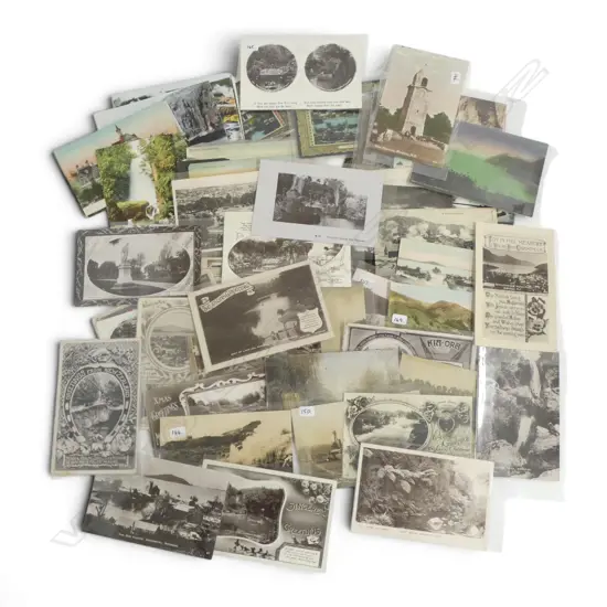 COLLECTION about 100 VINTAGE POSTCARDS mainly Rotorua & greater area. Whakarewarewa etc