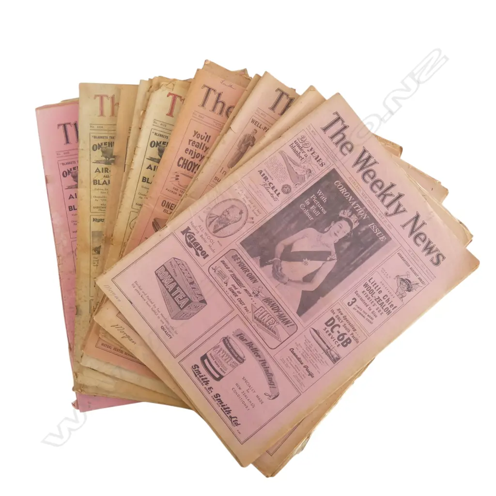 18 AUCKLAND WEEKLY NEWS: 12 WW2 1942. 6 SPECIAL ED. EVEREST + CORONATION Image 1++