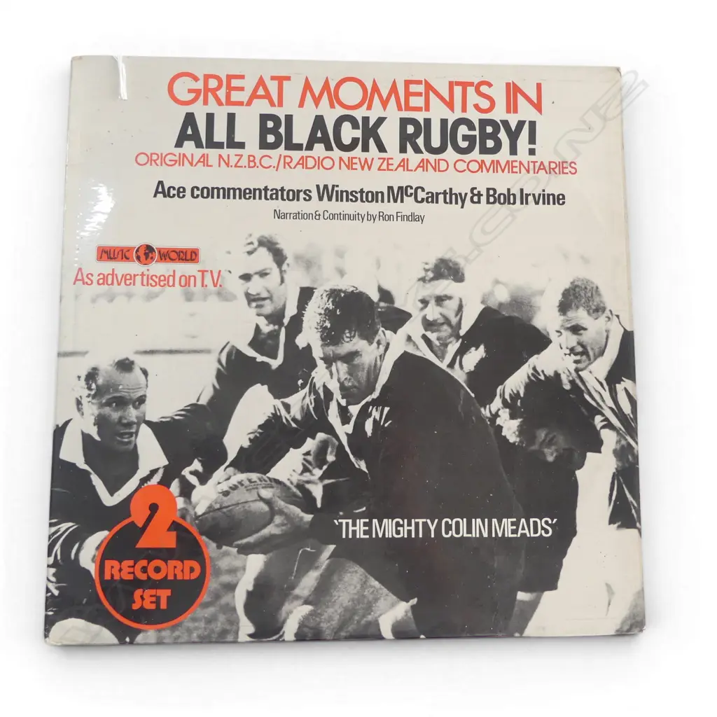 WINSTON MCCARTHY, BOB IRVINE – GREAT MOMENTS IN ALL BLACK RUGBY Image 1++