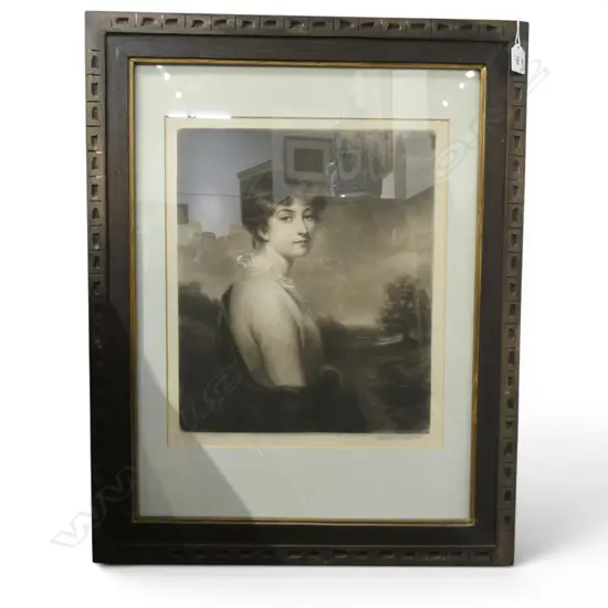 ENGRAVING OF A LADY pub Feb 7th 1911730x570mm