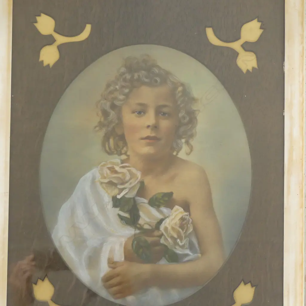 LG FRAMED IMAGE OF A BOY 690x560mm Image 1++