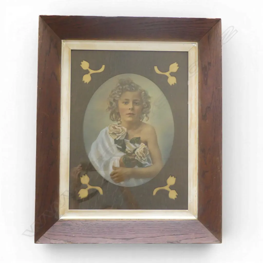 LG FRAMED IMAGE OF A BOY 690x560mm Image 1++