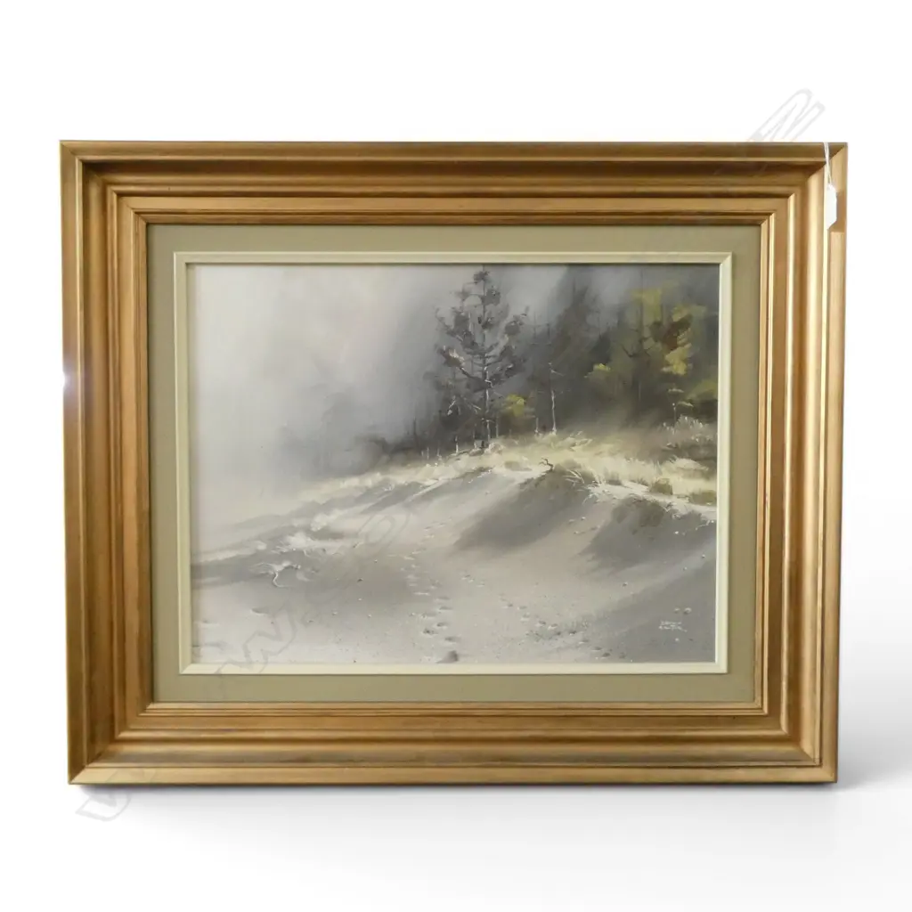 BRIAN BAXTER, LANDSCAPE, OIL ON BOARD 370x490mm Image 1++