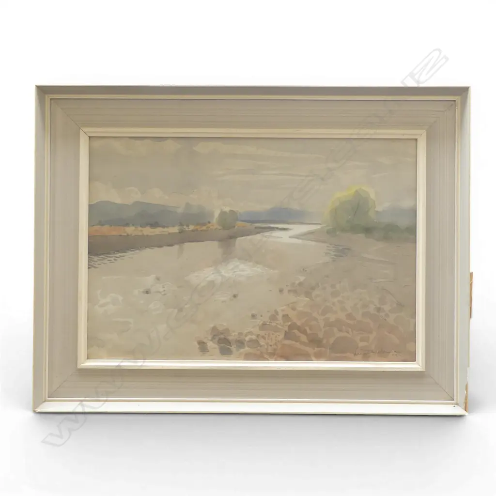 T. A MACCORMICK, 'SILVERLIGHT, WAIRARAPA' 1969, WATERCOLOUR, SIGNED, 355 X 520mm (damage to frame) Image 1++