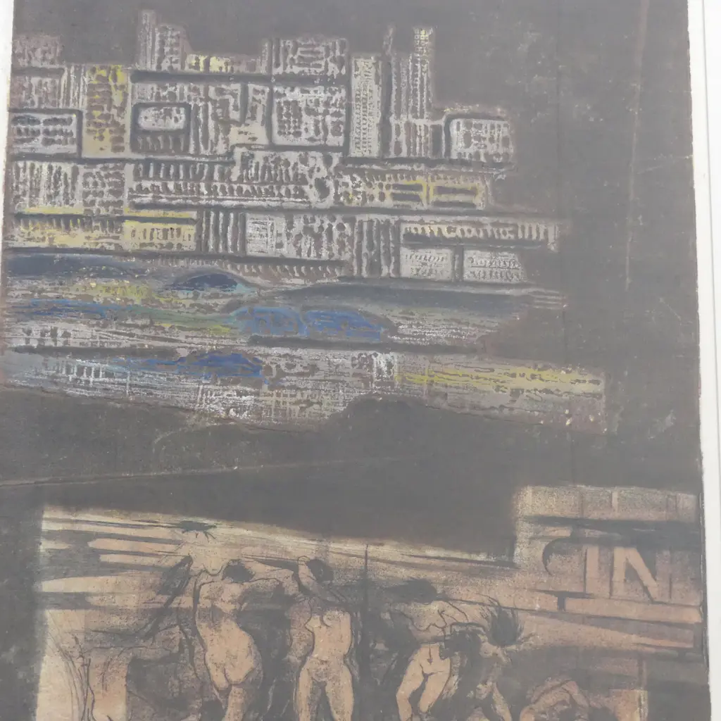 RU VAN ROSSEM 'KORAALWERELD II' ETCHING 11/35 SIGNED & DATED '72 715x515mm Image 1++