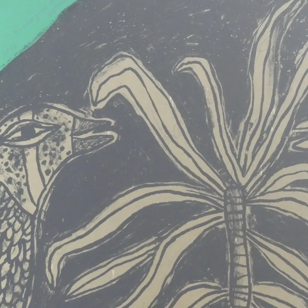 CORNIELLE (DUTCH 1922-2010) 'DIALOGUE D'OISEAUX' (BIRD DIALOGUE), LITHOGRAPH 104/190 '73 635x490mm Image 1++