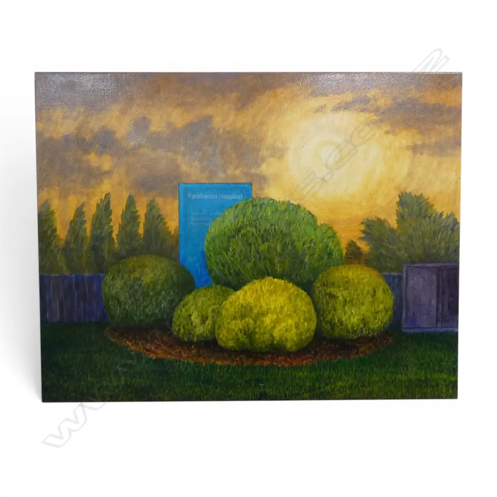 ROGER STAPLES, 'PARKHAVEN GARDEN' 2020, OIL ON CANVAS, SIGNED, 700 X 905mmn Image 1++