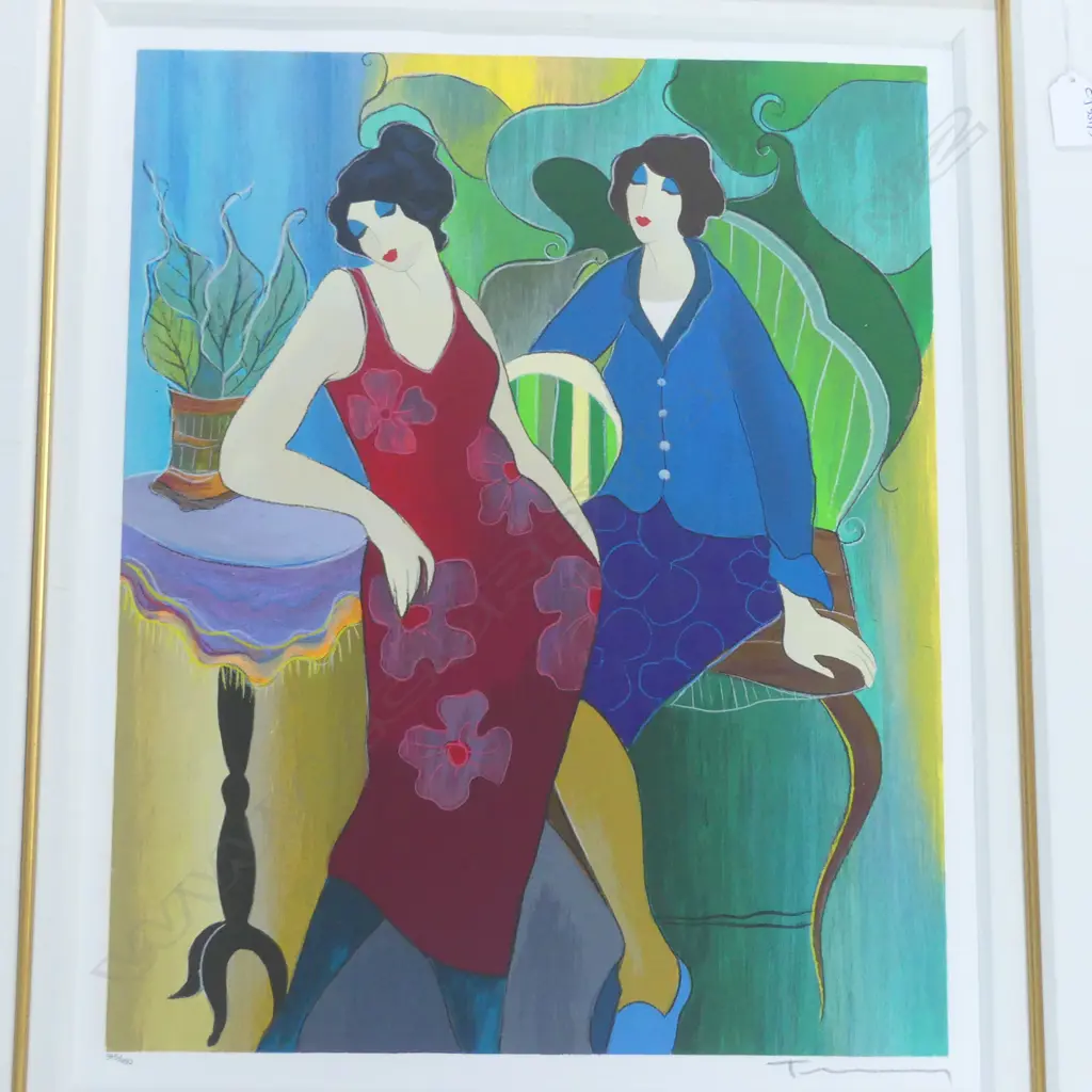 ITZCHAK TARKAY 'COSMOPOLITANS' SERIGRAPH 495x395mm (875x775mm OVERALL) Image 1++