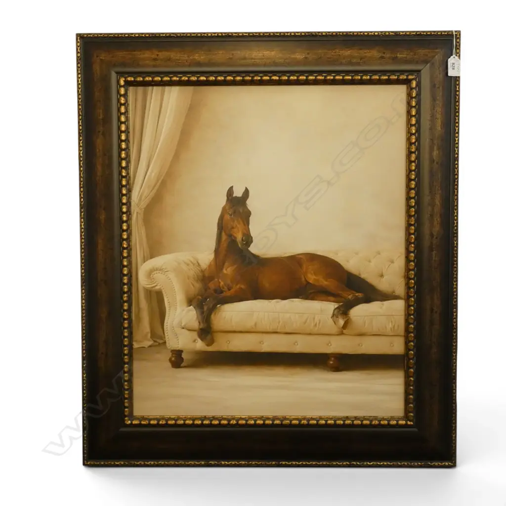 HORSE ON SOFA, DIGITAL PRINT 595x490mm Image 1++