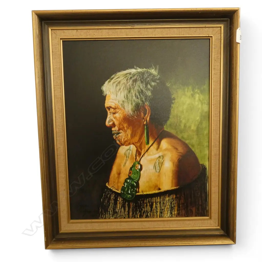 GOLDIE PRINT 'AHINATA TE RANGITAUTINI' 490x390mm Image 1++