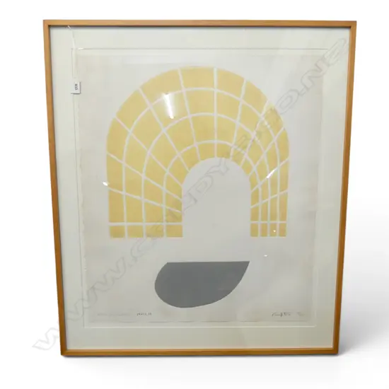 RODNEY FUMPSTON 'HOME DECORATING ARCH' SCREEN PRINT 16/50 655x570mm FOXING
