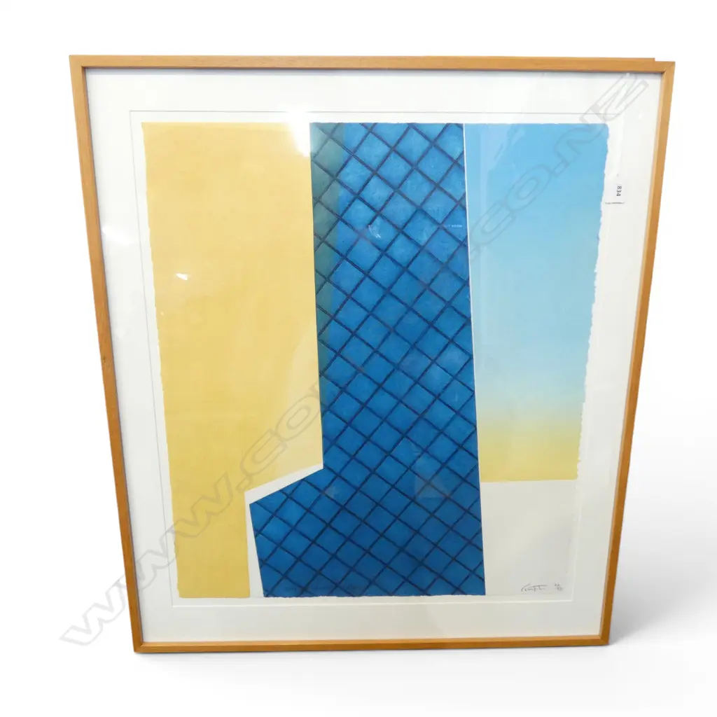 RODNEY FUMPSTON 'HOME INCORPORATING DRAPES' SCREEN PRINT 20/50 660x580mm Image 1++