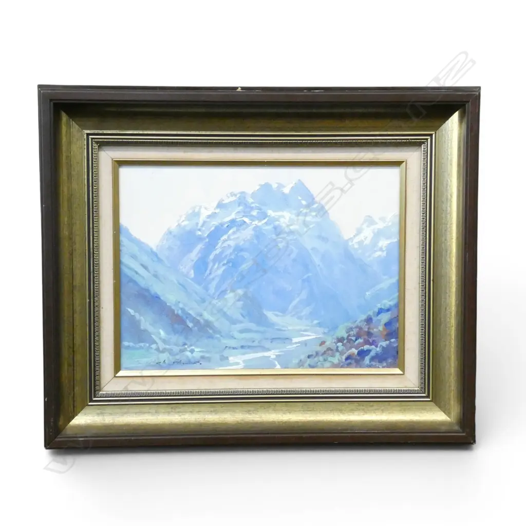MARK THOMAS, CLINTON CANYON MILFORD TRACK, OIL ON BOARD, 220x290mm Image 1++