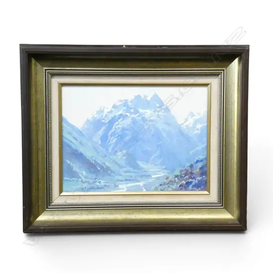 MARK THOMAS, CLINTON CANYON MILFORD TRACK, OIL ON BOARD, 220x290mm