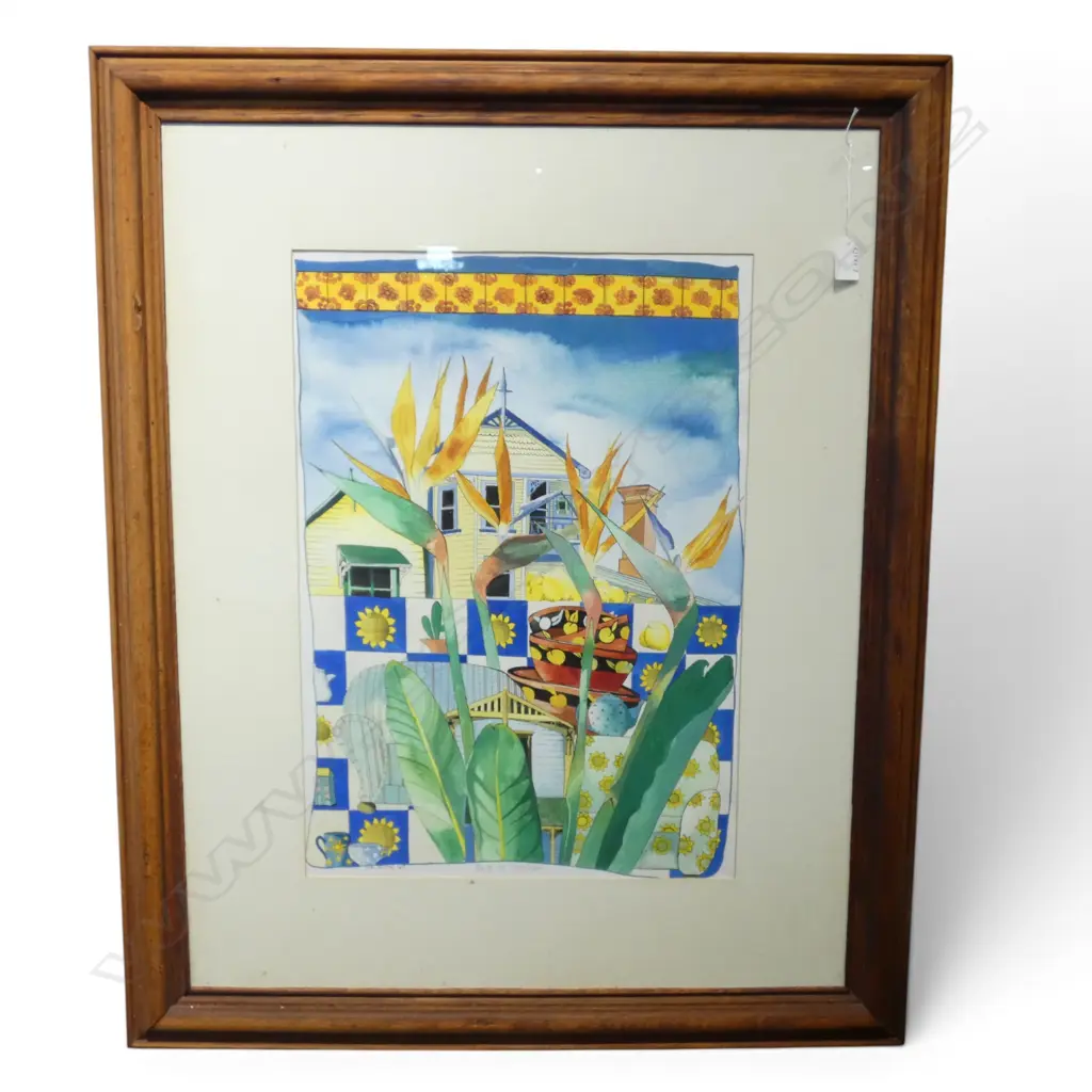 CHRIS MORRELL, BIRDS OF PARADISE, INK & W/C,SIGNED, 550 x 380mm Image 1++