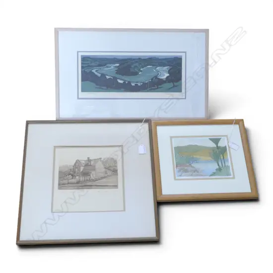 3 FRAMED & EDITIONED PRINTS; ALAN GALE, VALERIE PENDRED & BRIAN ... 240x220mm