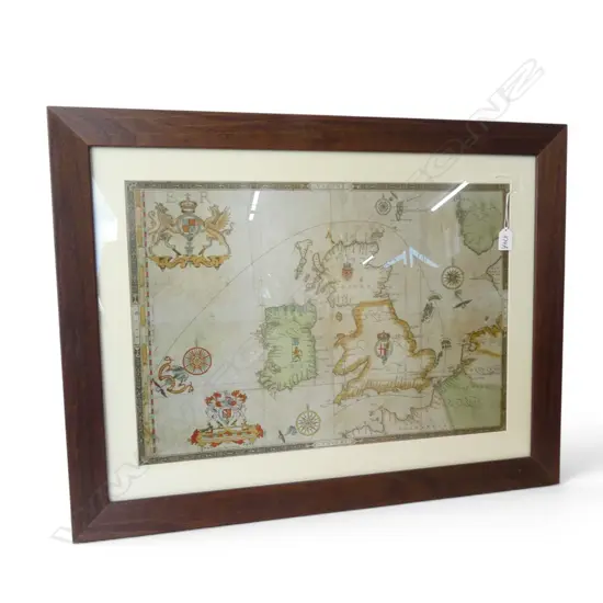 REPRODUCTION ANTIQUE PRINT OF UNITED KINGDOM 410x590mm 