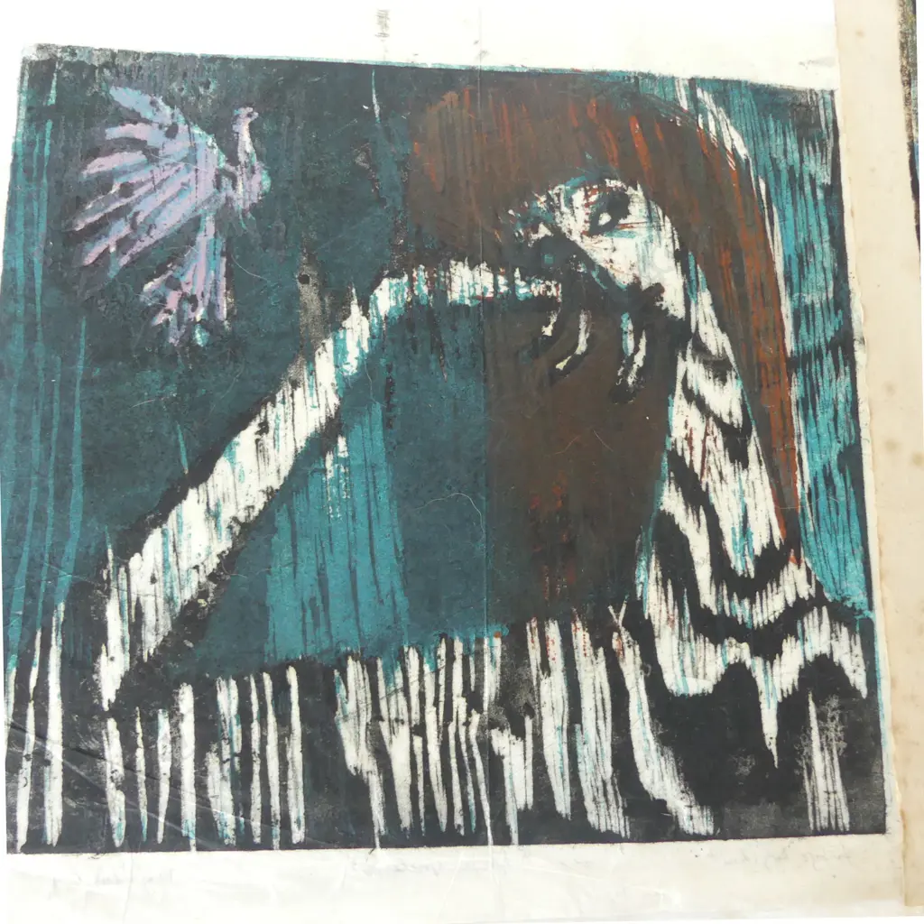 MAJ HEMBURG (SWEDISH), GROUP OF FIVE 1950S WOODCUTS, SIGNED, TITLED AND DATED, 680 X 280MM (LARGEST) A/F (SOME TEARS) Image 1++
