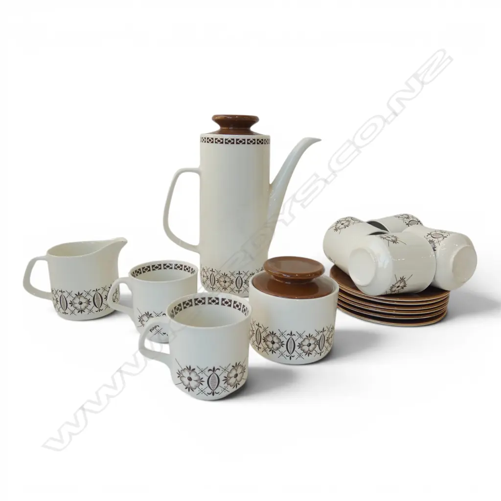 SLAVIO MEAKIN 6 PLACE 'FLORENCE' COFFEE SET Image 1++