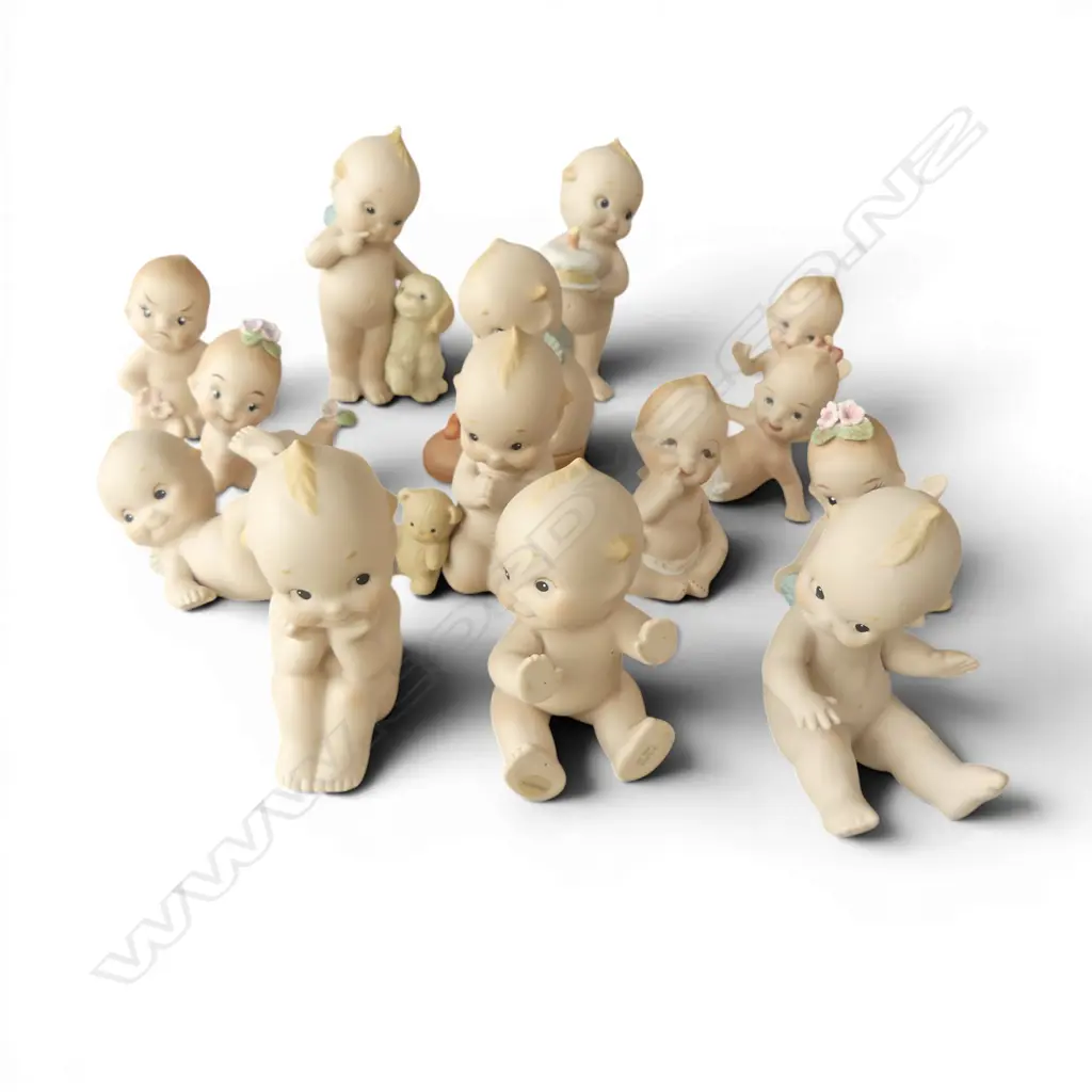 14 KEWPIE BISQUE DOLLS  Image 1++