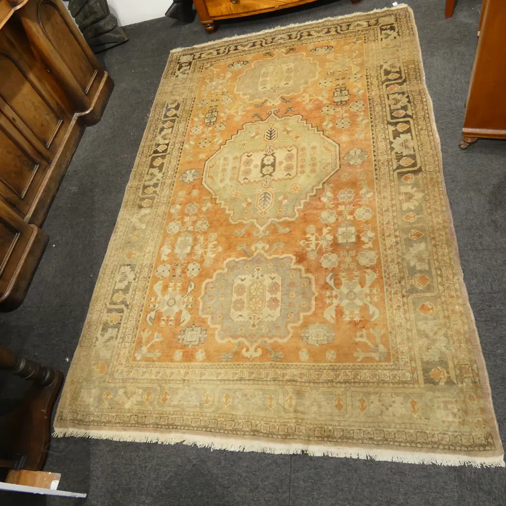 HAND KNOTTED WOOL PILE RUG - FAULTS 2550x1660mm Image 1++