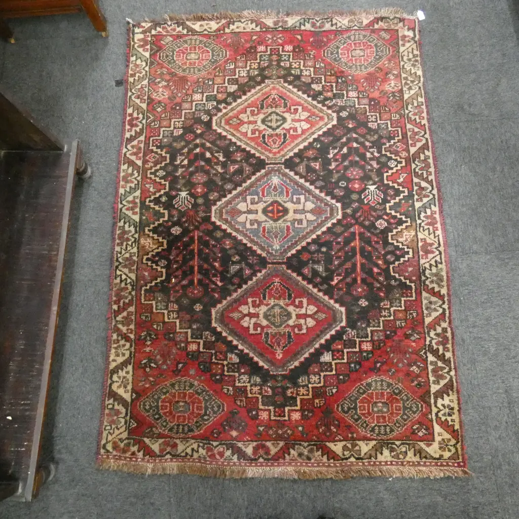 IRANIAN HAND KNOTTED ALL WOOL RUG 1650x1160mm Image 1++