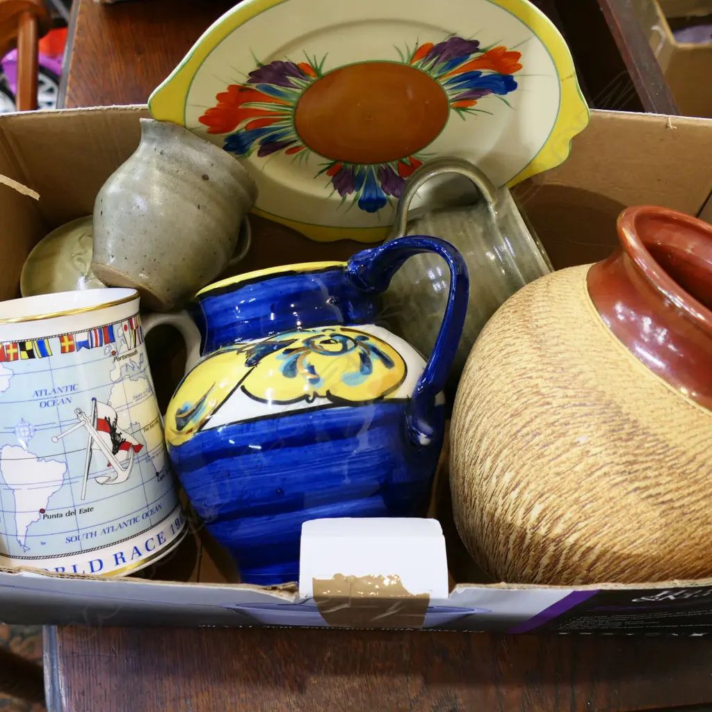 ASST. CHINA & POTTERY Incl. 3 PCES LEACH POTTERY Image 1++