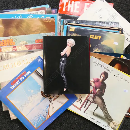 ASST. RECORDS + MARILYN MONROE BOOK