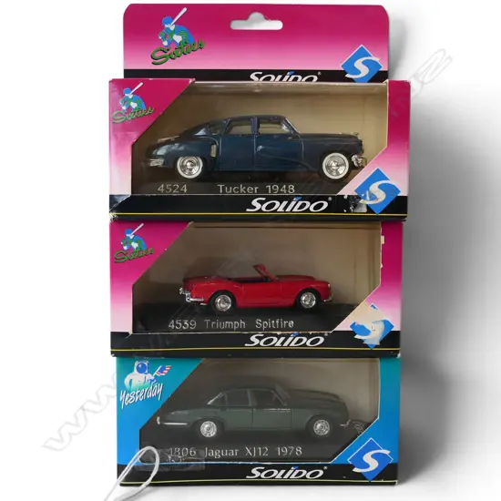 3 BOXED SOLIDO MODELS
