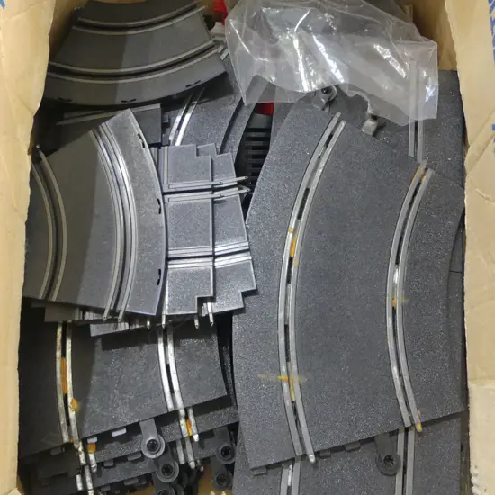BOX OF ASST. SLOT CAR TRACK 
