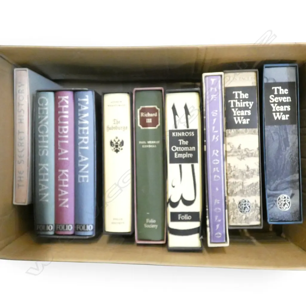10 VOLS. FOLIO SOCIETY; 7 / 30 YEARS WAR, OTTOMAN EMPIRE, RICHARD III, SILK RD, HABSBERGS, GENGHIS KHAN ETC  Image 1++