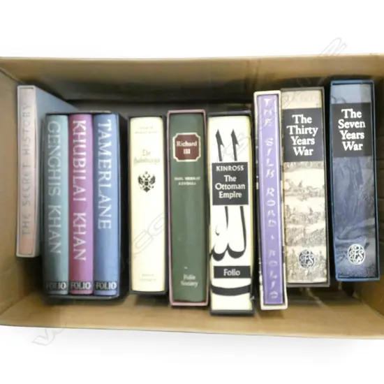 10 VOLS. FOLIO SOCIETY; 7 / 30 YEARS WAR, OTTOMAN EMPIRE, RICHARD III, SILK RD, HABSBERGS, GENGHIS KHAN ETC 