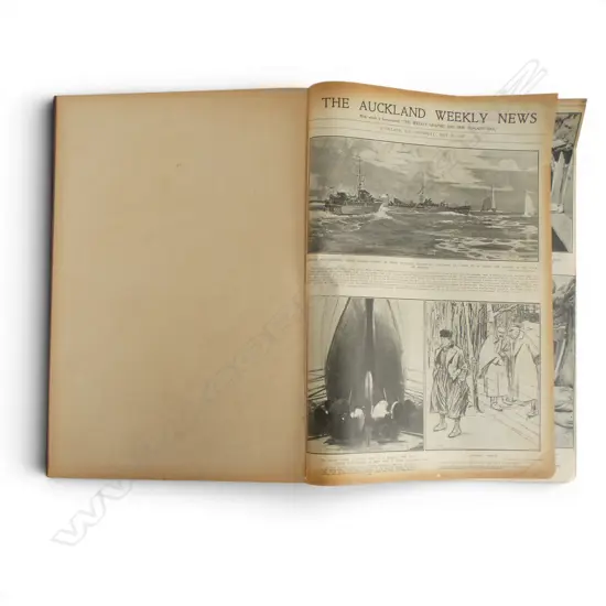 BOUND VOLUME AUCK. WEEKLY NEWS photo sections WW1 May 1917 -August 1918