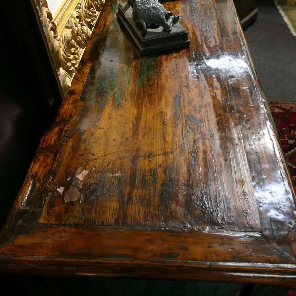 MODERN CHINESE SIDEBOARD DISTRESSED TURQUOISE FINISH, SOME DAMAGE TO TOP,1570 x 420 x 860mm Image 1++
