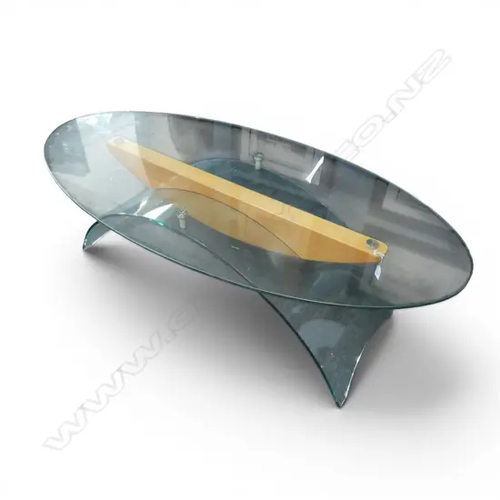DESIGNER GLASS COFFEE TABLE L.1400mm