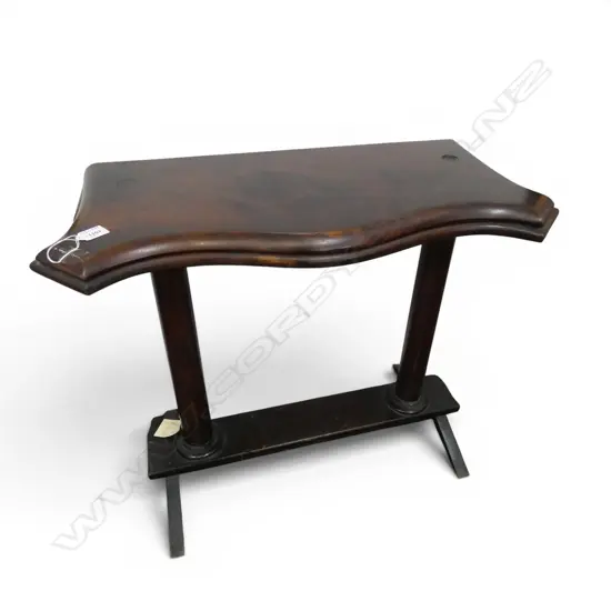ANTIQUE MAHOGANY SIDE TABLE MADE FROM A TABLE MIRROR W.740mm