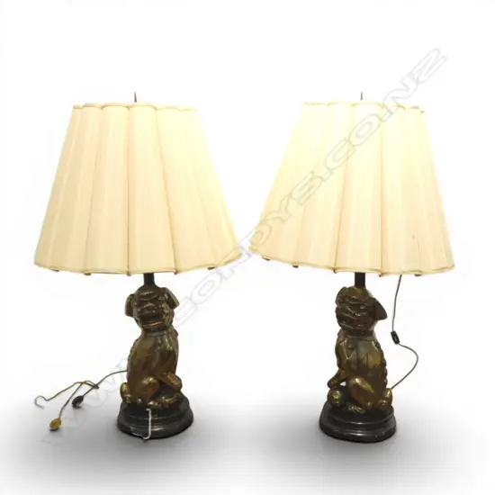 PR ORIENTAL FU DOG LAMPS H.760mm