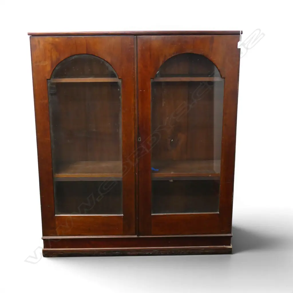 ANTIQUE MAHOGANY BOOKCASE CABINET 1130x300x1300mm Image 1++