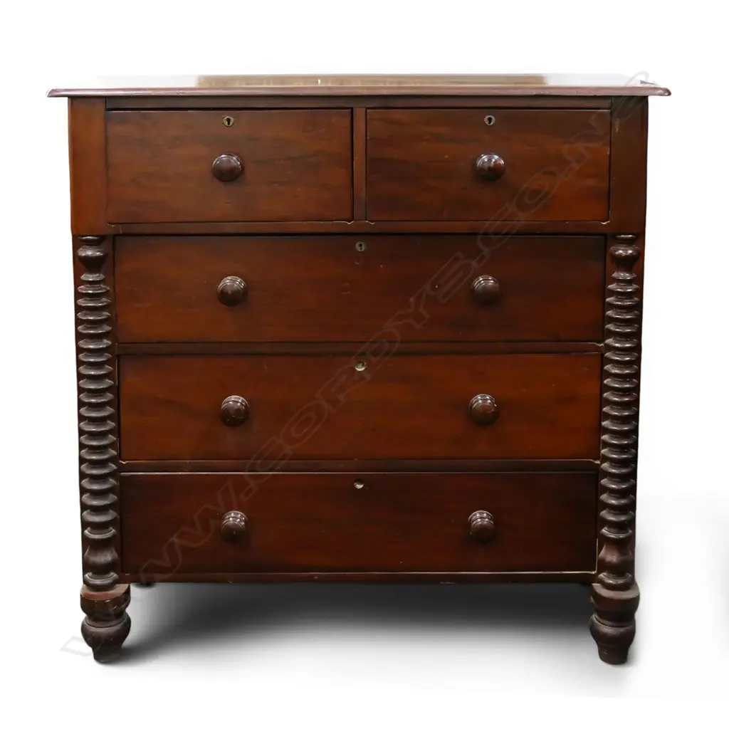 ANTIQUE CHEST OF DRAWERS 1130x440x1160mm Image 1++