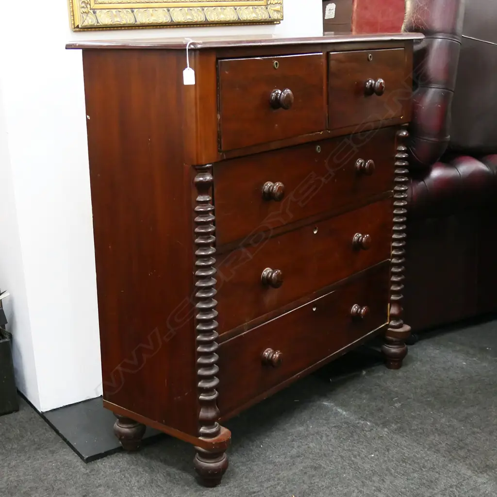 ANTIQUE CHEST OF DRAWERS 1130x440x1160mm Image 1++